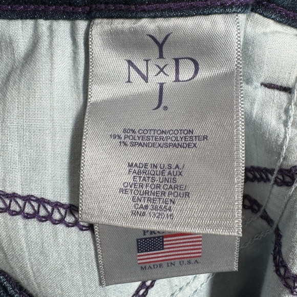NYDJ Straight Leg Jeans Womens Size 6 Dark Blue Mid Rise - Picture 7 of 14